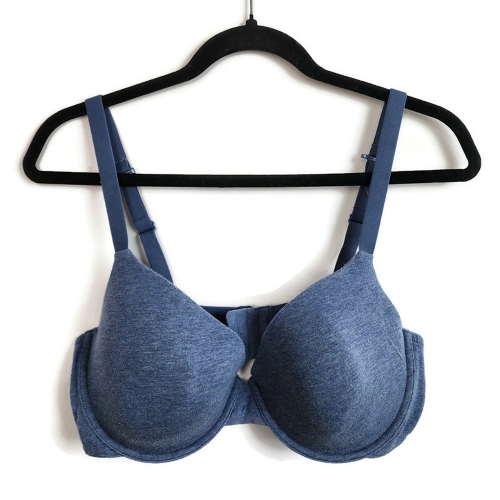2/$15 Auden The Everyday Bra Size 38D in Heather Blue